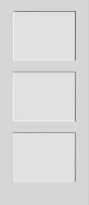 3 Panel Wood Shaker Door