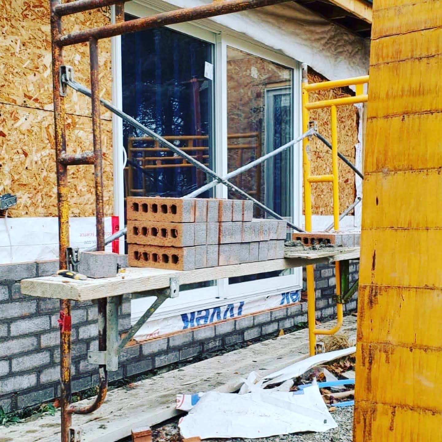 Oshawa fire rebuild, stage photo
