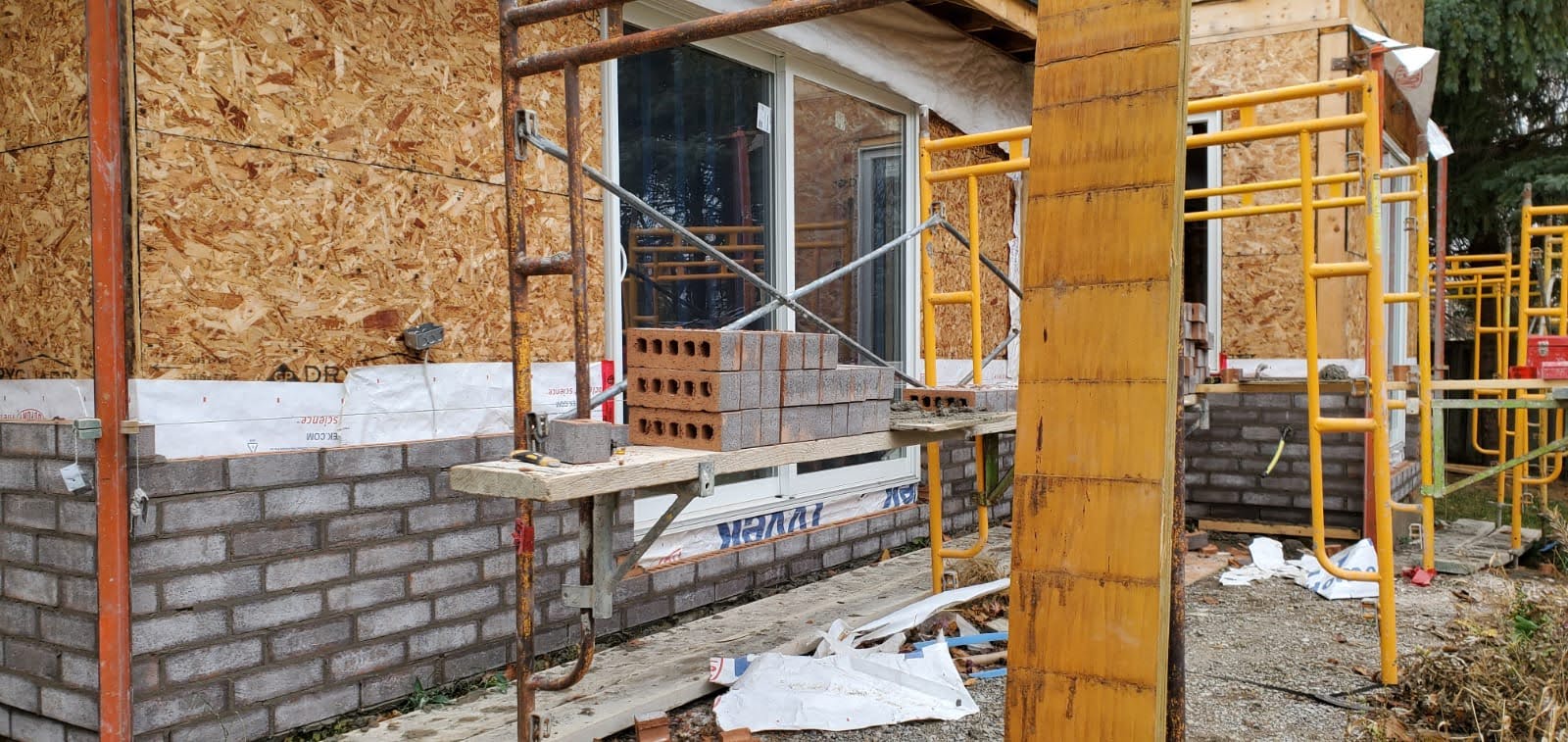 Oshawa fire rebuild, stage photo